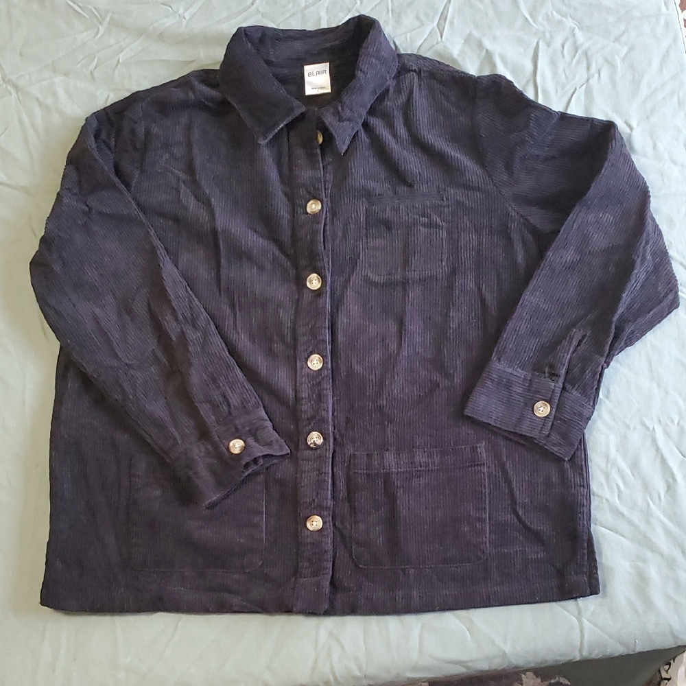 Blair Black Corduroy Shirt / Jacket